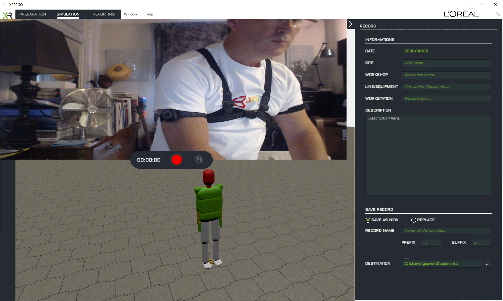 Fenetre avec flux vidéo